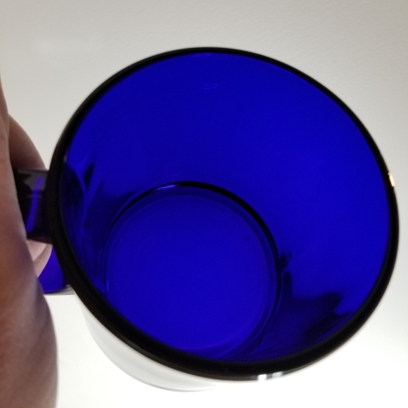 Retro deep color cobalt blue coffee mug Made In The U.S.A. - Picture 8 of 8
